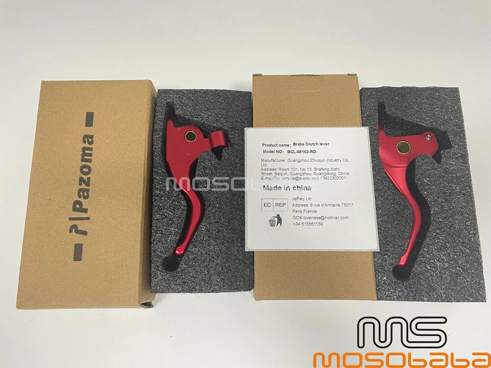 Finger Red Hand Brake Clutch Levers for Harley Street Glide Special (2014-2023)