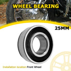 Front Wheel Bearing Replacement Kit 25mm for Harley Davidson (21")