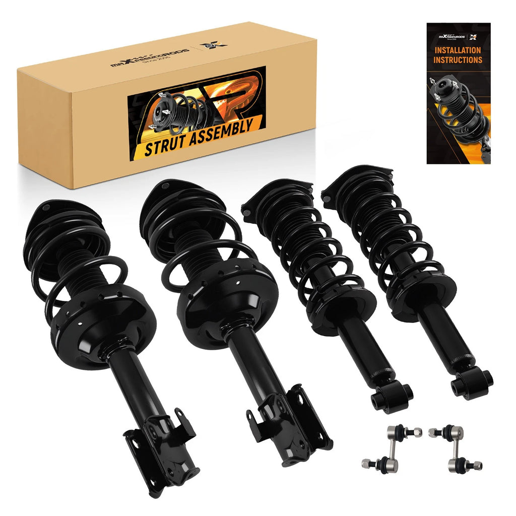 Front & Rear Struts w/ Spring & Sway Bar Links for Subaru XV Crosstrek (2013–2017)