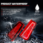 2X Rear Bumper Reflector Red LED Tail Lights for Subaru Outback (2015–2020)