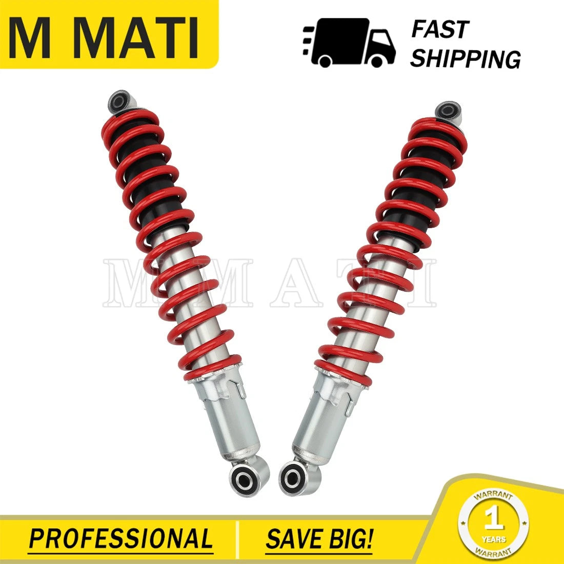 Set of 2 Front Shock Absorbers for Honda TRX400X Sportrax TRX400EX (1999–2008)
