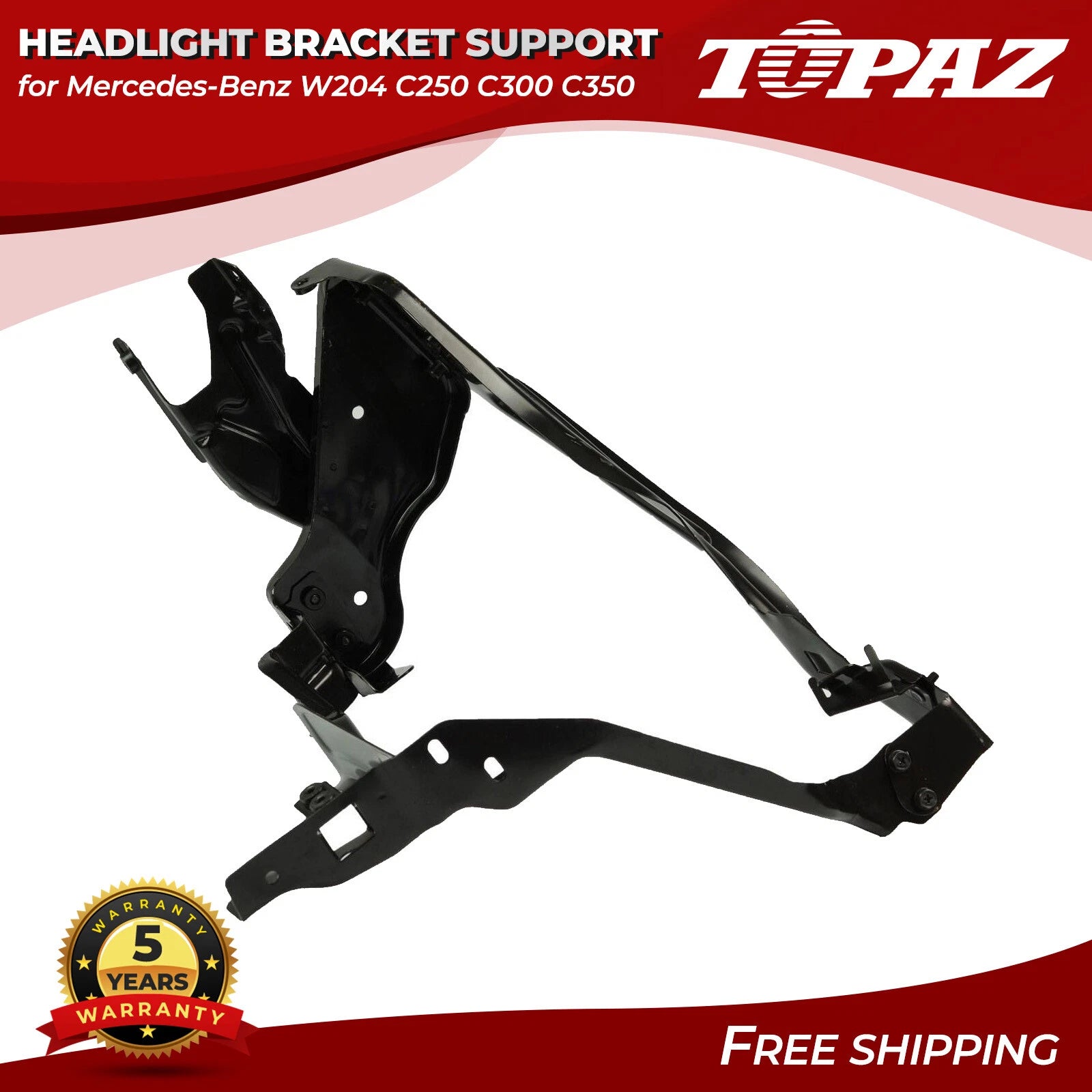 Headlight Bracket Support Left for Mercedes W204 C-Class (2008–2015)