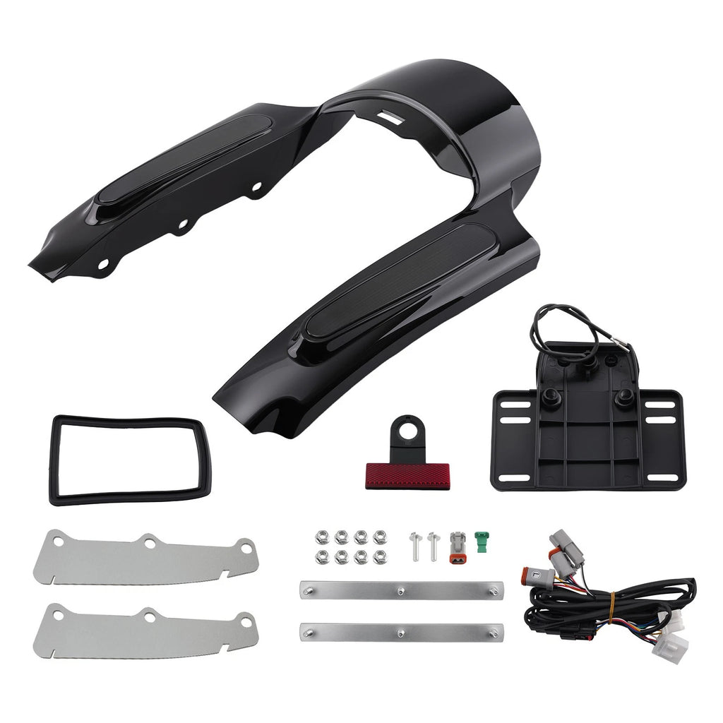 Rear Mud Flaps for Harley CVO Street Glide FLHXSE (2010–2012)