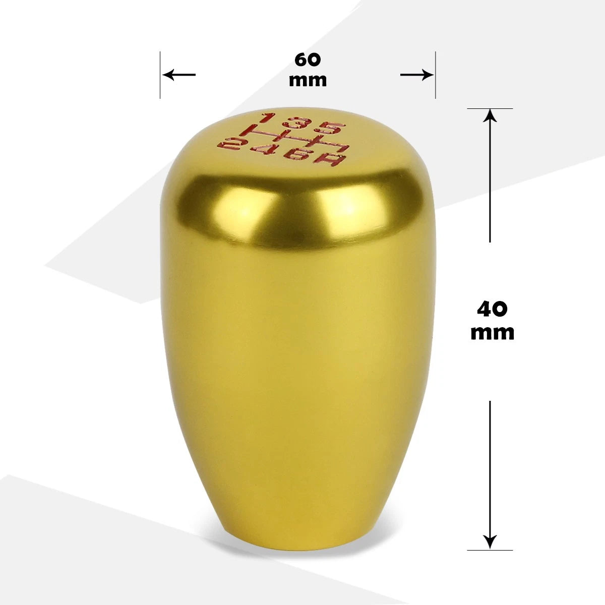 6-Speed Manual Transmission Short Throw Shift Knob for Universal (MT) - Gold