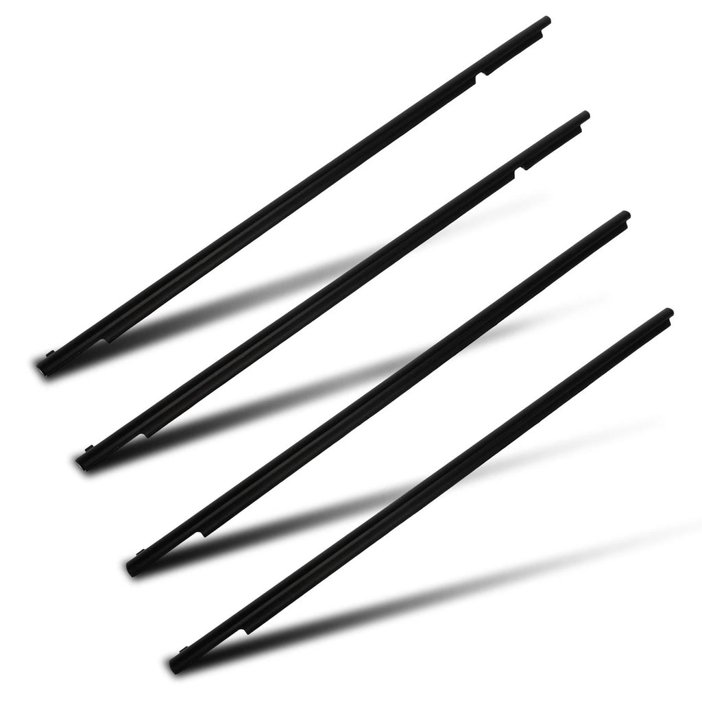 Set of 4 Window Scraper Seal Belt Weatherstrip for Toyota RAV4 (2009–2012)