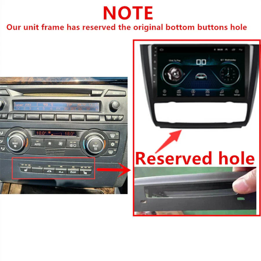 9'' Car Stereo Radio GPS WiFi for BMW 1-Series E81 E82 E87 E88 (2004-2011)