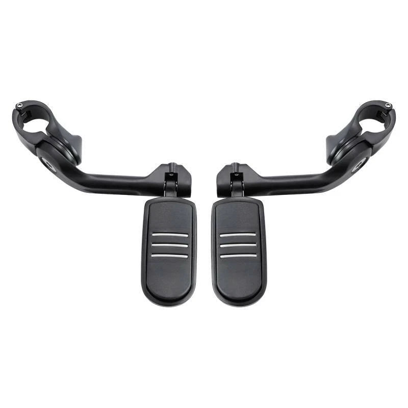 1 1/4'' Long Angled Highway Engine Guard Footpegs Mount for Harley