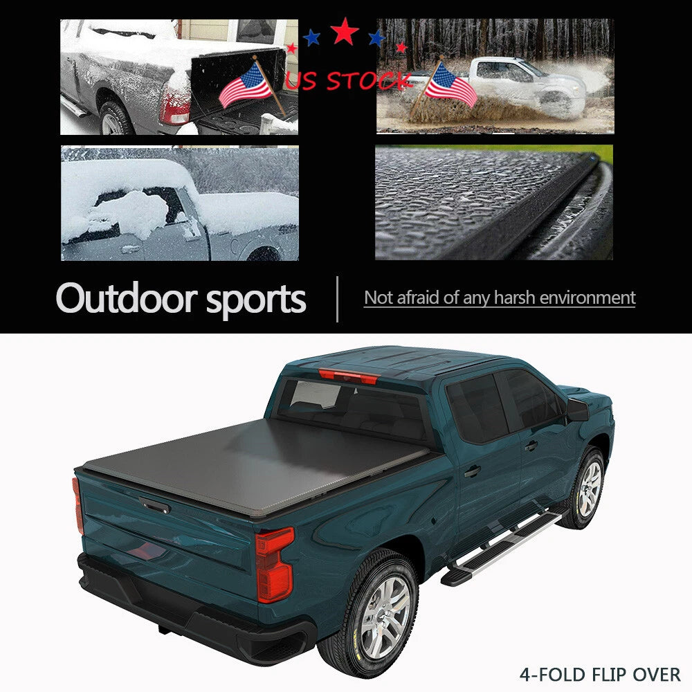 6.5' Tonneau Cover with Light for Chevy Silverado GMC Sierra (2014–2019)