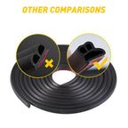 10M L-Shape Door Rubber Seal Strip for Universal Vehicles