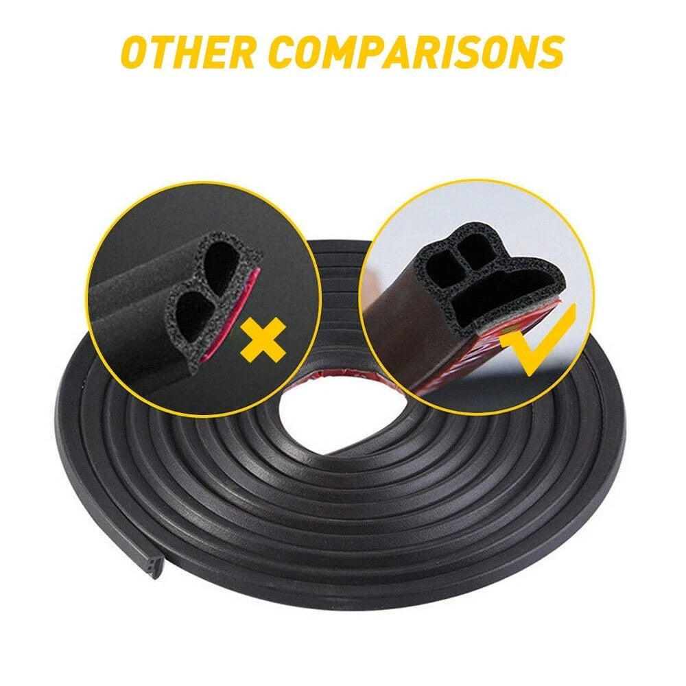 10M L-Shape Door Rubber Seal Strip for Universal Vehicles
