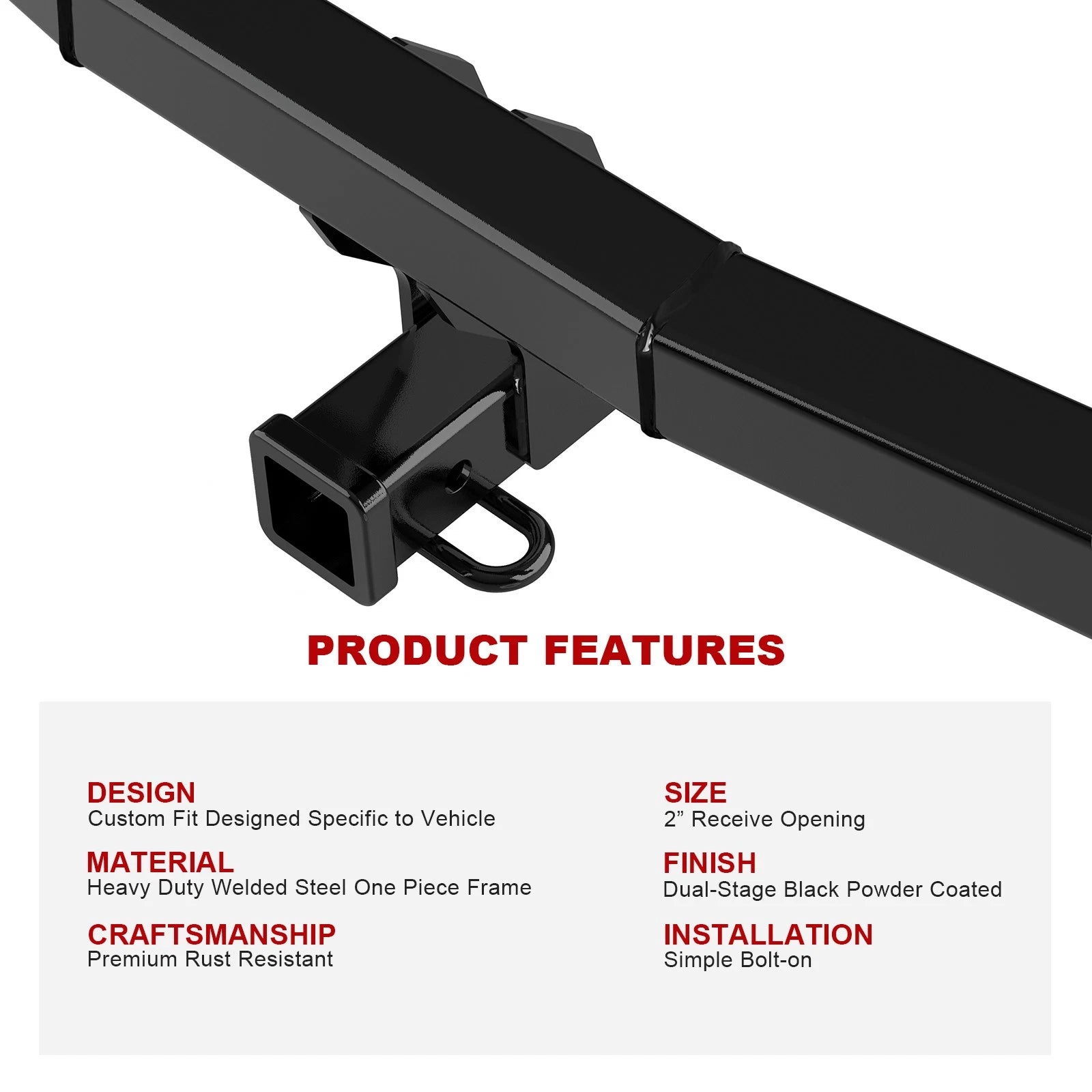 Trailer Hitch Receiver for BMW X5 X6 (2007-2019)