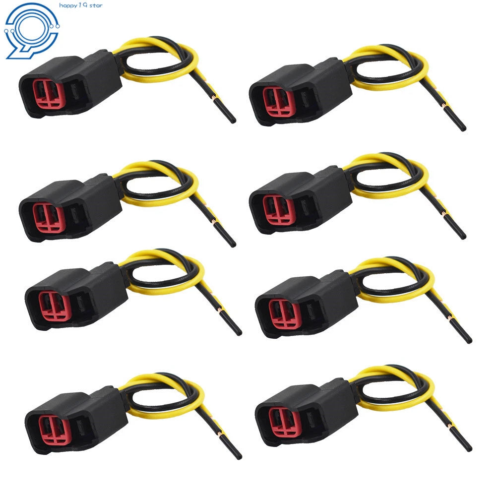 Set of 8 Fuel Injector Connector Pigtails for Dodge LS2 LS3 Ford EV6 EV14