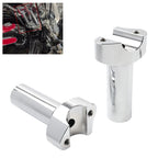 Chrome 4" Handlebar Risers for Harley Dyna Sportster Softail (1" Bar)