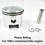 Piston Ring Gudgeon Pin & Clips for 100cc Motorised Push Bike (100cc)