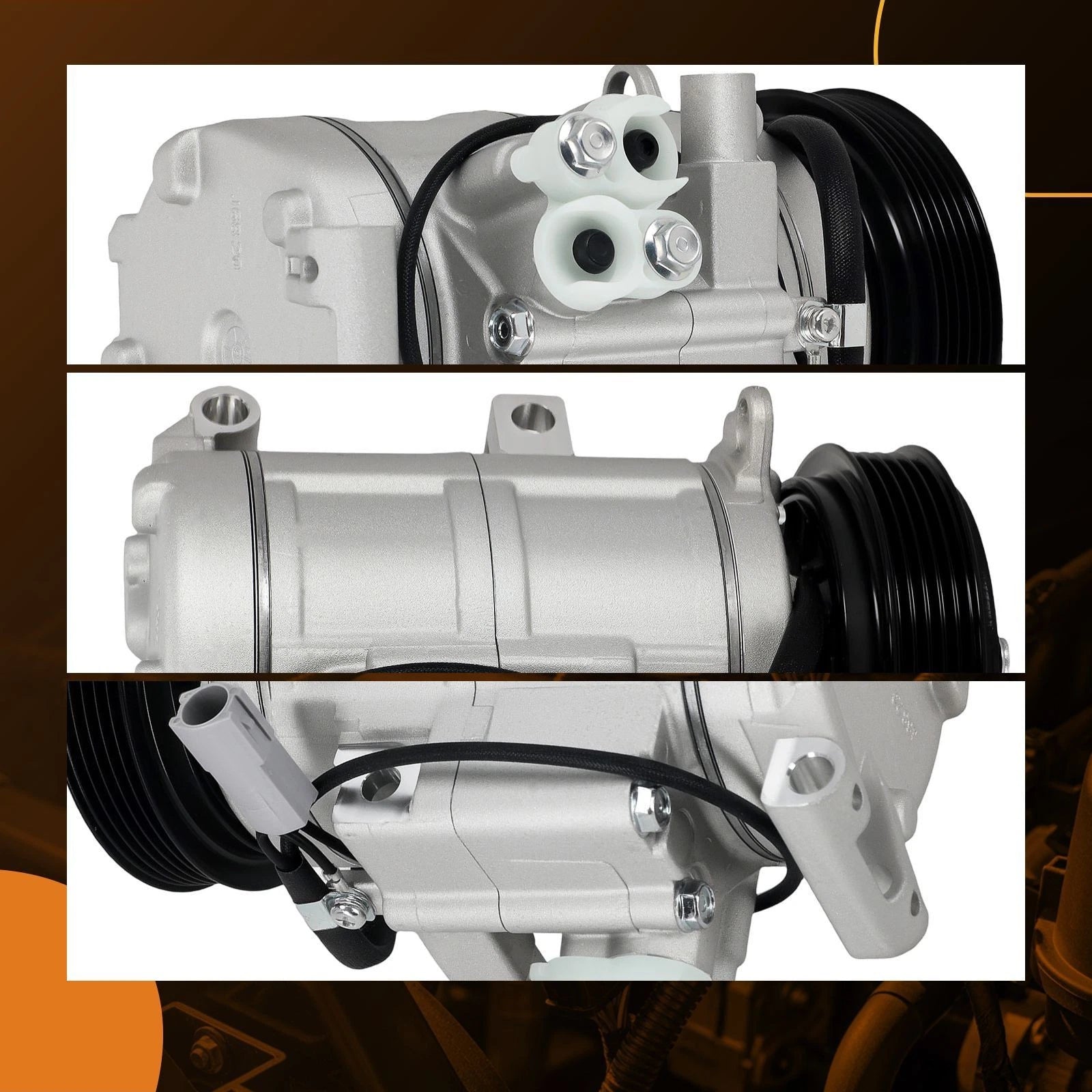 A/C Compressor & Clutch for Mazda 3 L4 2.0L (2010-2013)