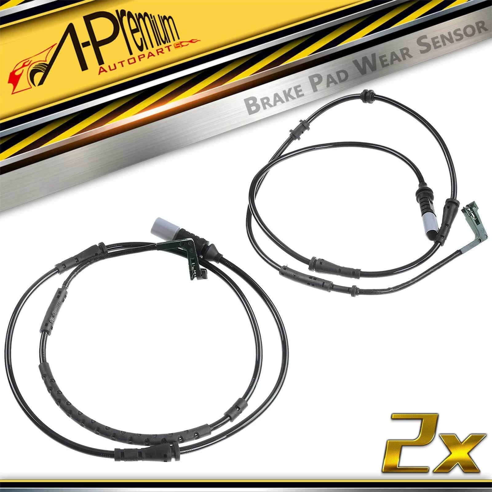 2X Brake Pad Wear Sensor for BMW 750i 750Li 760Li (2002–2015)