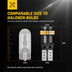 2X Amber LED Front Side Marker Light Bulb for Chevy Impala (2000-2019)
