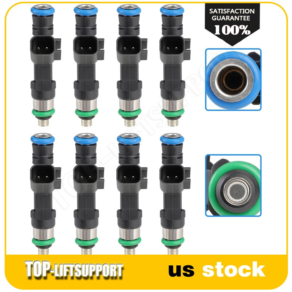 Set of 8 Fuel Injectors for Ford F-150, Lobo, Mustang (2011–2017)