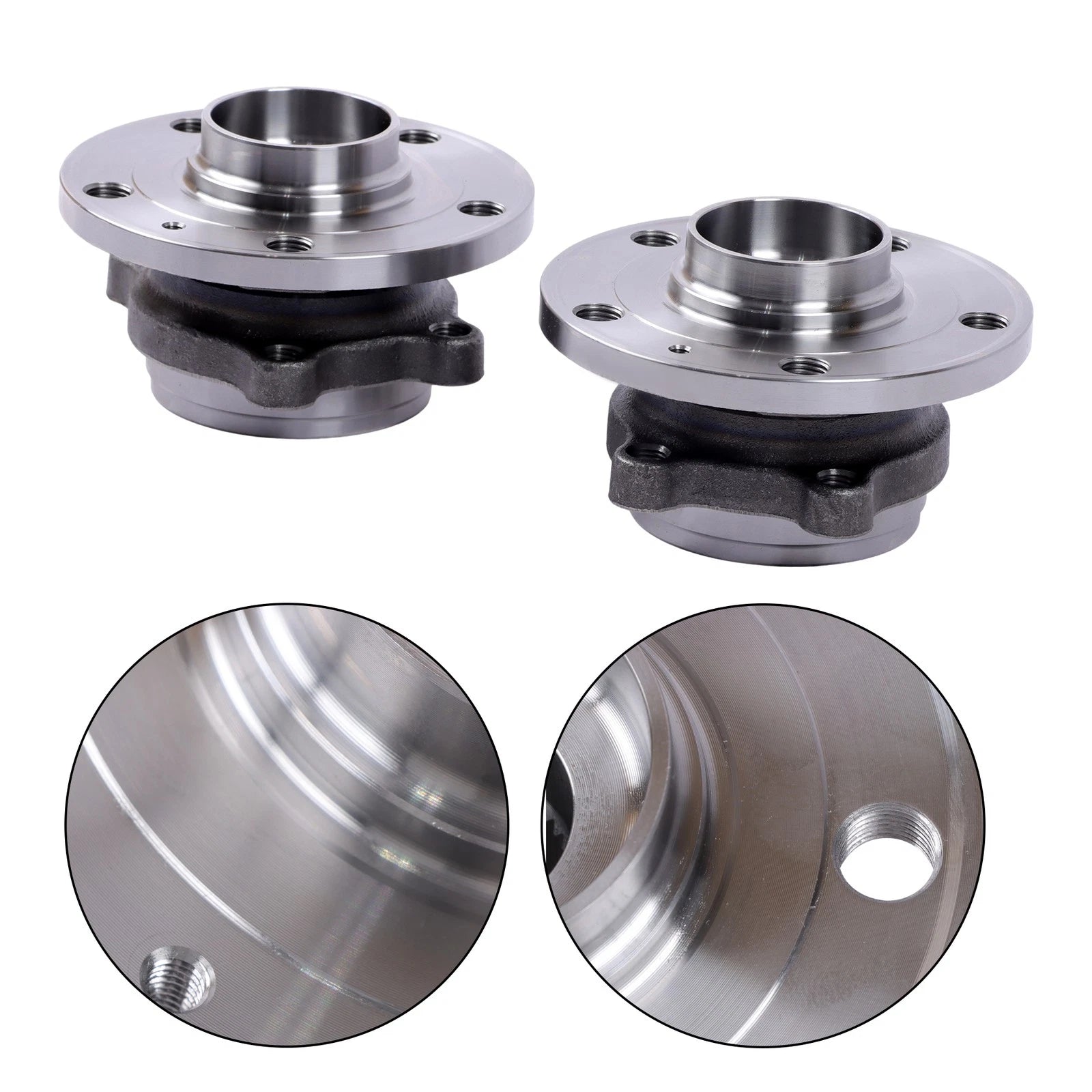 2X Front Wheel Hub & Bearing Assembly for Volkswagen Passat Jetta Tiguan (2005–2019)