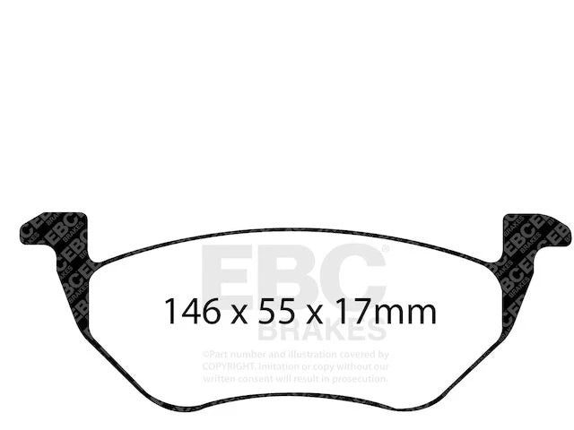 Rear Brake Pad Set for Mazda Tribute (2005–2006) TT482ZW