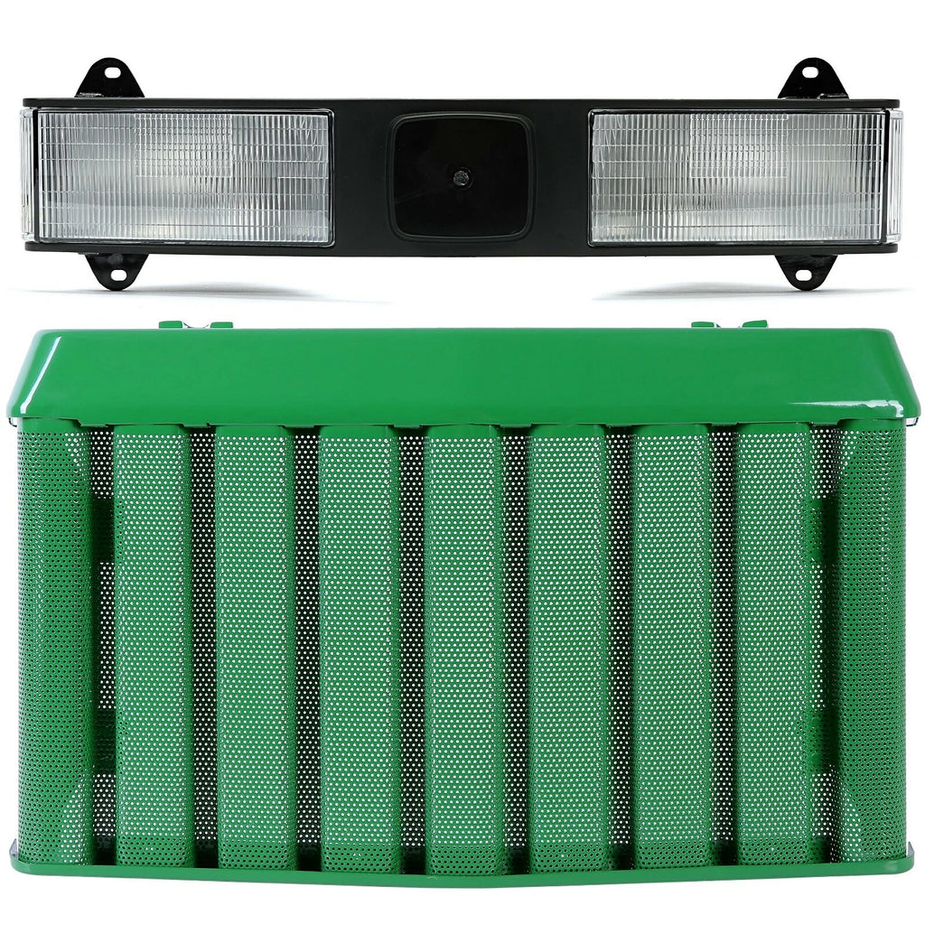 Front Bar Headlight and Hood Grille for John Deere 670 770 870 790 970 990 1070