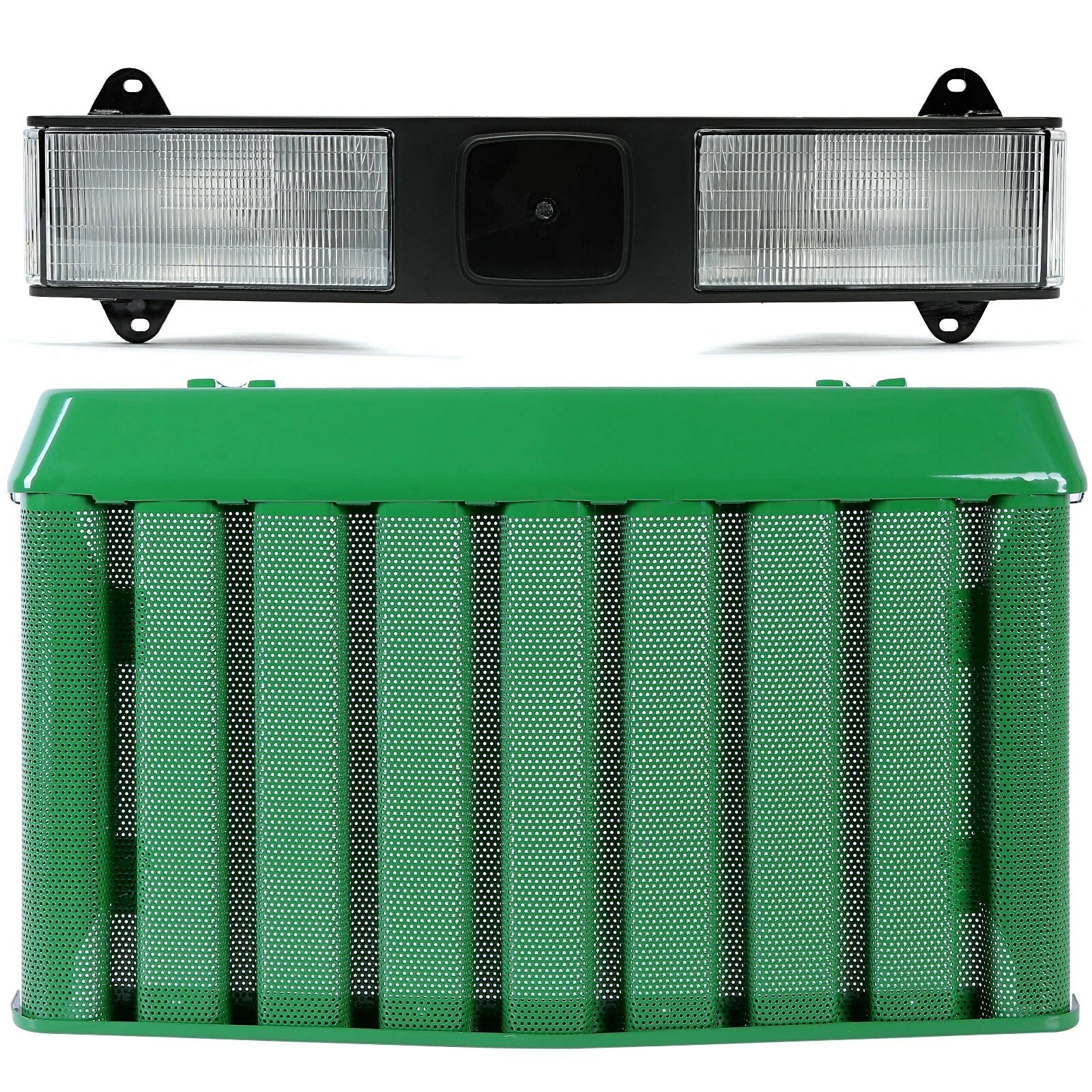 Front Bar Headlight and Hood Grille for John Deere 670 770 870 790 970 990 1070