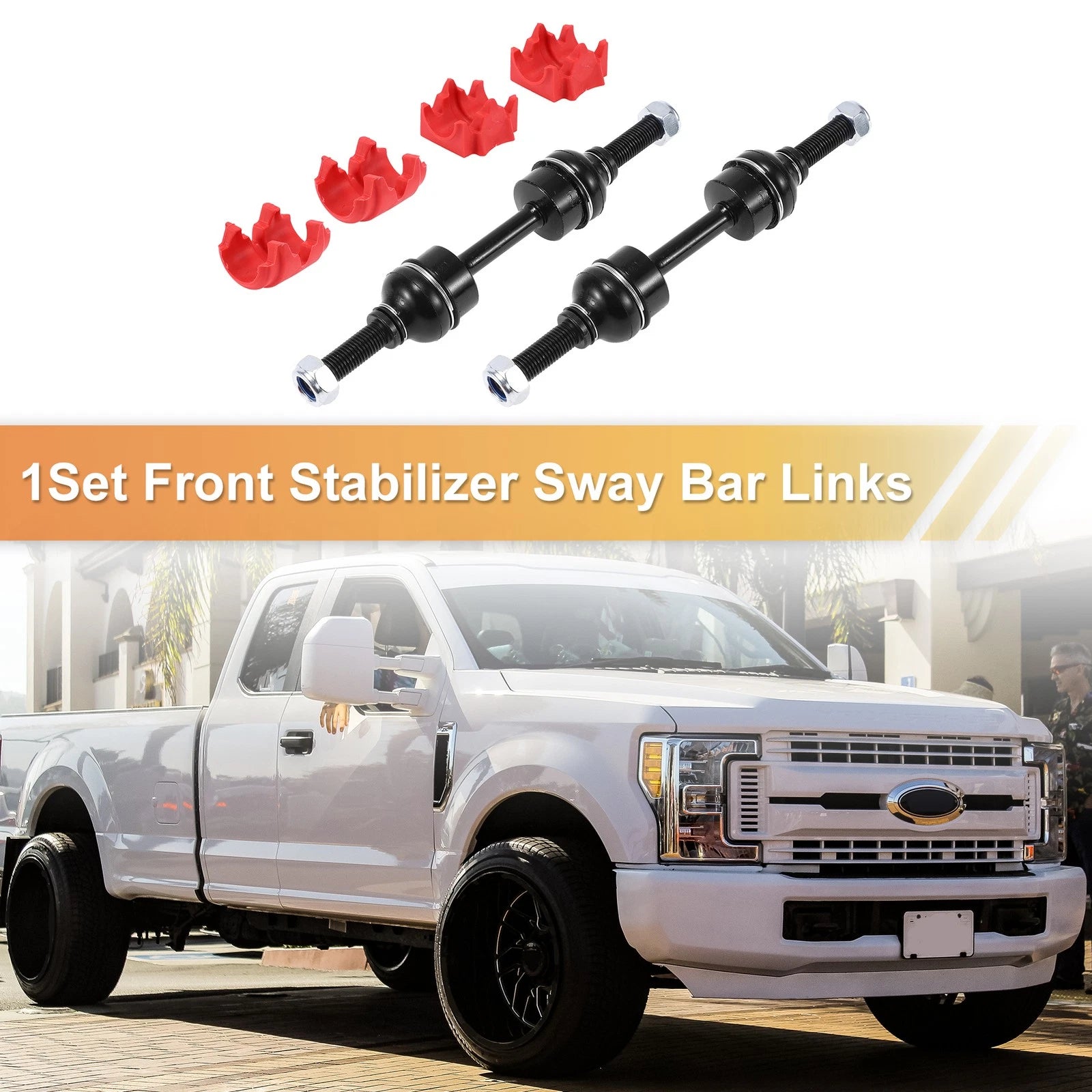 Set of 2 Front Stabiliser Sway Bar Links with Bushing for Ford F-150 (No.K750074)