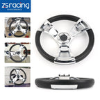 3-Spoke Steering Wheel for Yacht Speed Boat (13.5")
