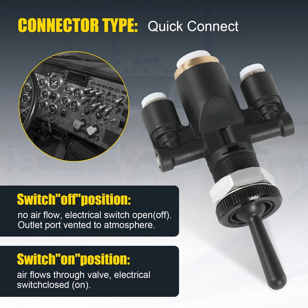 Air Window Toggle Valve Switch for Peterbilt 379 (1994-2007)