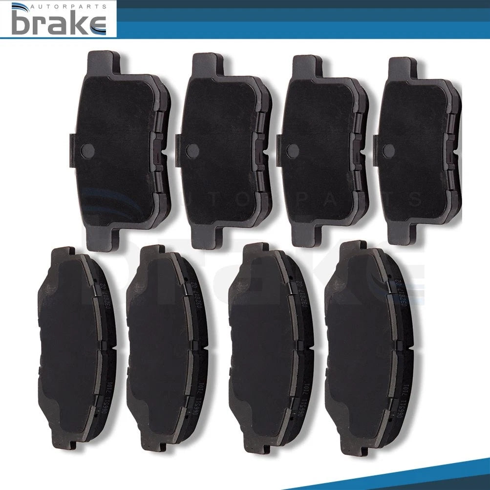 Set of 4 Low Dust Ceramic Brake Pads for Honda Accord (2008–2012)