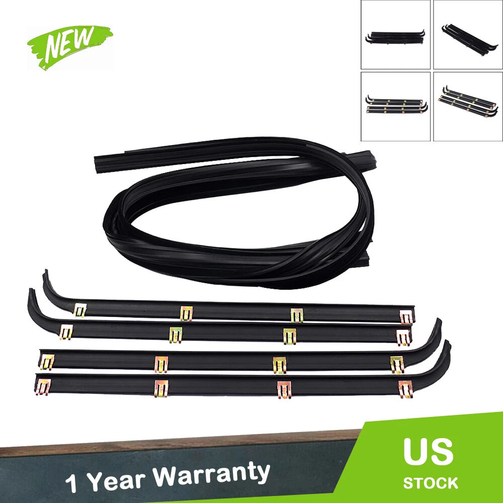 Set of 6 Window Sweep Weatherstrip for Ford Pickup Truck (1987–1997)