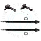Set of 4 Tie Rod Ends for Honda Civic Acura EL (2001–2005)