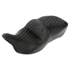 Black Driver Passenger Seat for Harley Touring Electra Street Glide (2009–2023)