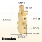 Brass Brake Proportioning Valve for Ford Che (Year Range Not Specified)