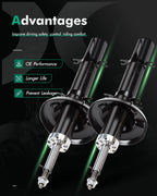 Front Shocks Struts for Volkswagen Jetta (2000–2005)