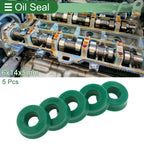 Set of 5 Oil Seal Rotary Shaft Seal 6x14x5mm High Pressure Green for Various Models