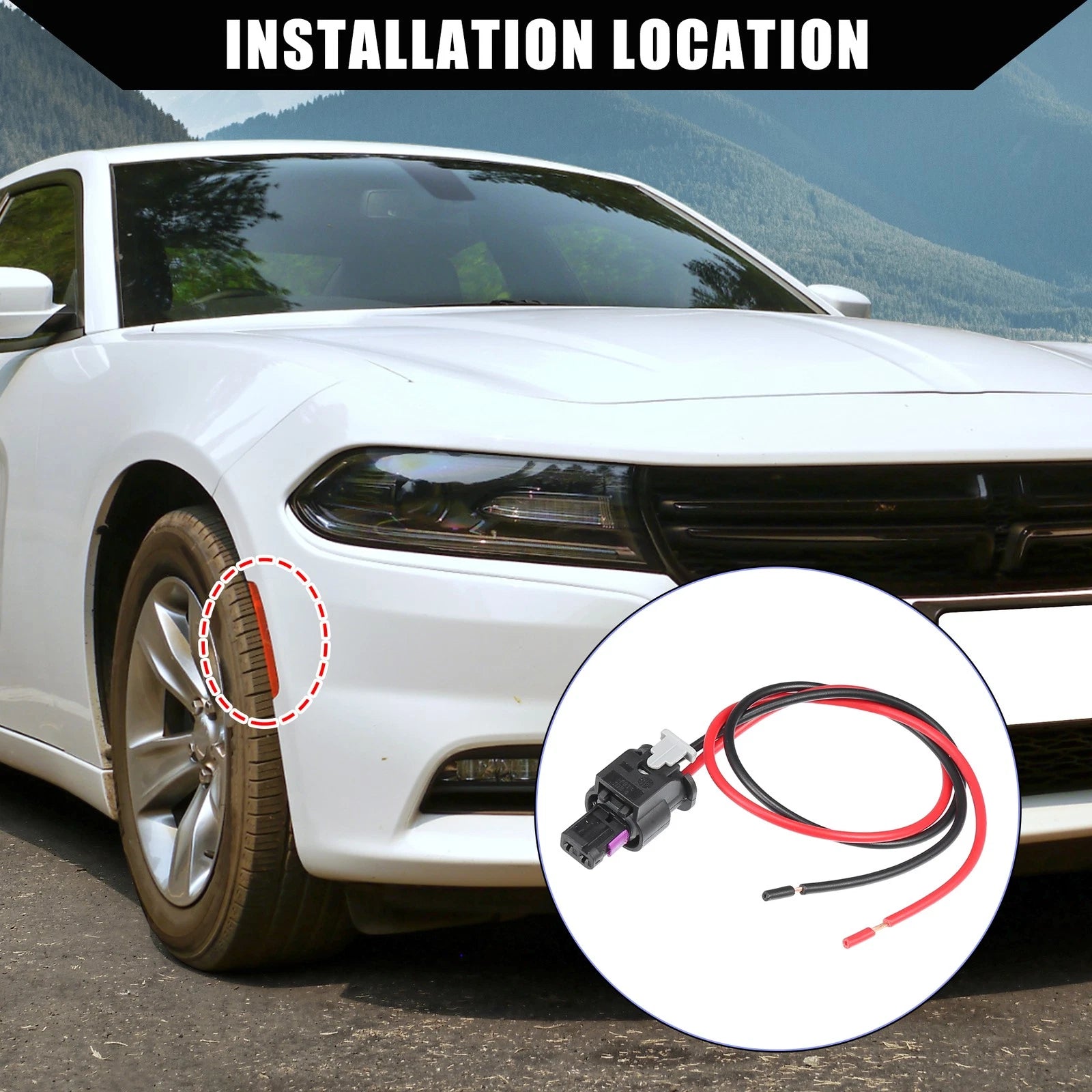 Side Marker Pigtail Connector Harness for Dodge Charger (2015–2022)