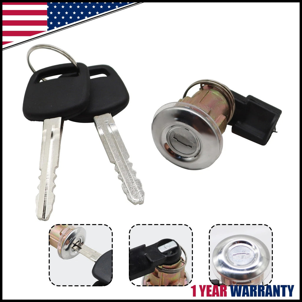 Gas Fuel Door Lock Cylinder & Keys for Toyota Tacoma (1995–2004), Tundra (2000–2003)