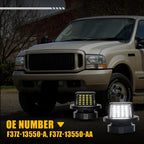 2X White LED License Plate Light for Ford F250 F350 F450 Super Duty (1999–2016)