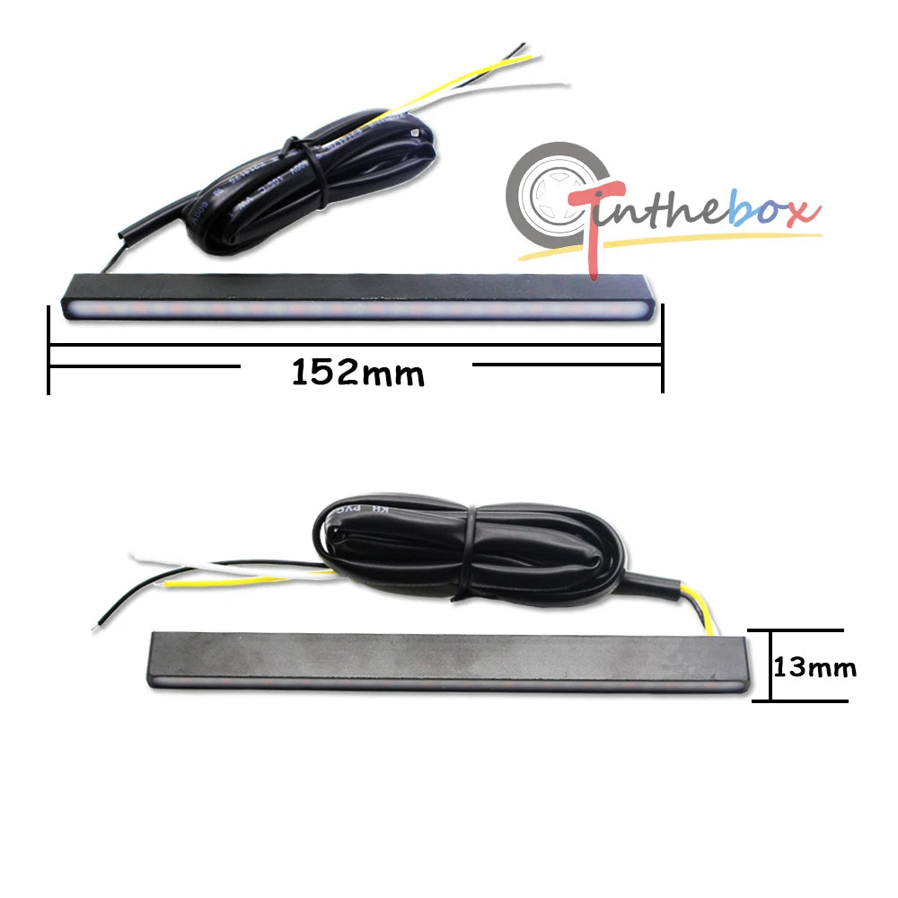 2X Ultra Slim LED Fog/Daytime Running Lights for Universal Fit