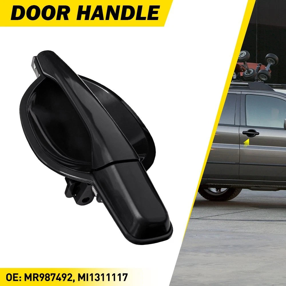 Exterior Door Handle for Mitsubishi Endeavor (2004–2011) - Front Right, Black