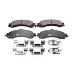 Set of 4 TRW Pro Rear Ceramic Slotted Brake Pads for Cadillac Chevrolet GMC