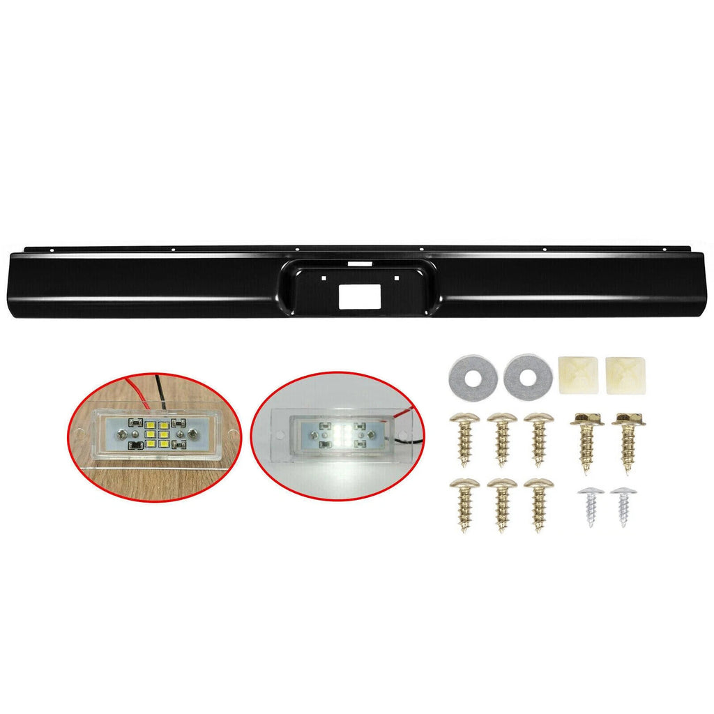 Rear Roll Pan for Chevy C10 C20 Fleetside (1973–1987) with LED Light