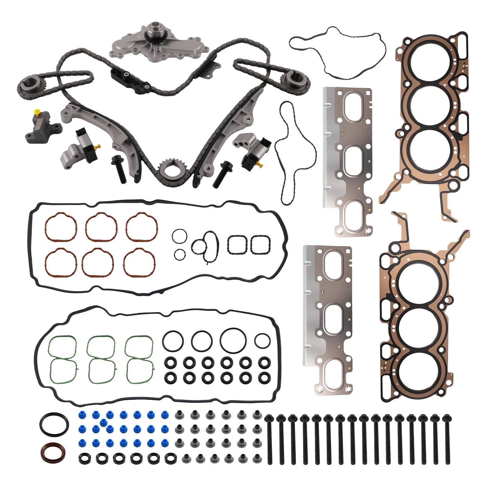 Timing Chain Kit Gasket Set for Ford Edge Taurus Lincoln MKZ (2009–2010)