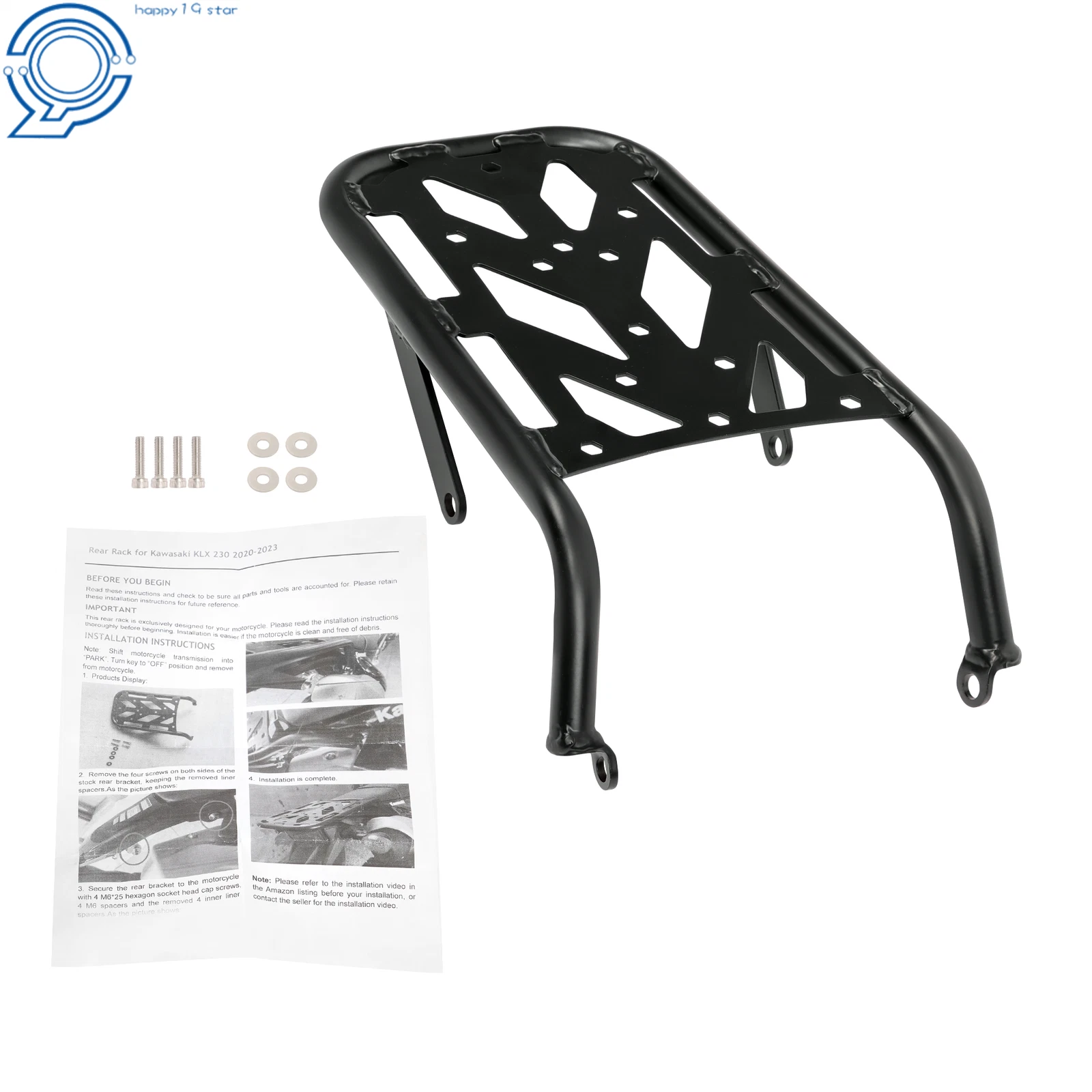 Rear Luggage Rack for Kawasaki KLX 230 (2020–2024)