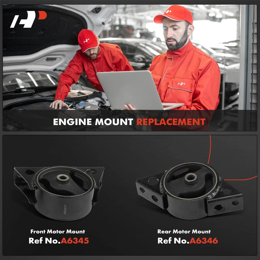 2X Engine Motor Mounts for Nissan Altima (1993-2001) L4 2.4L