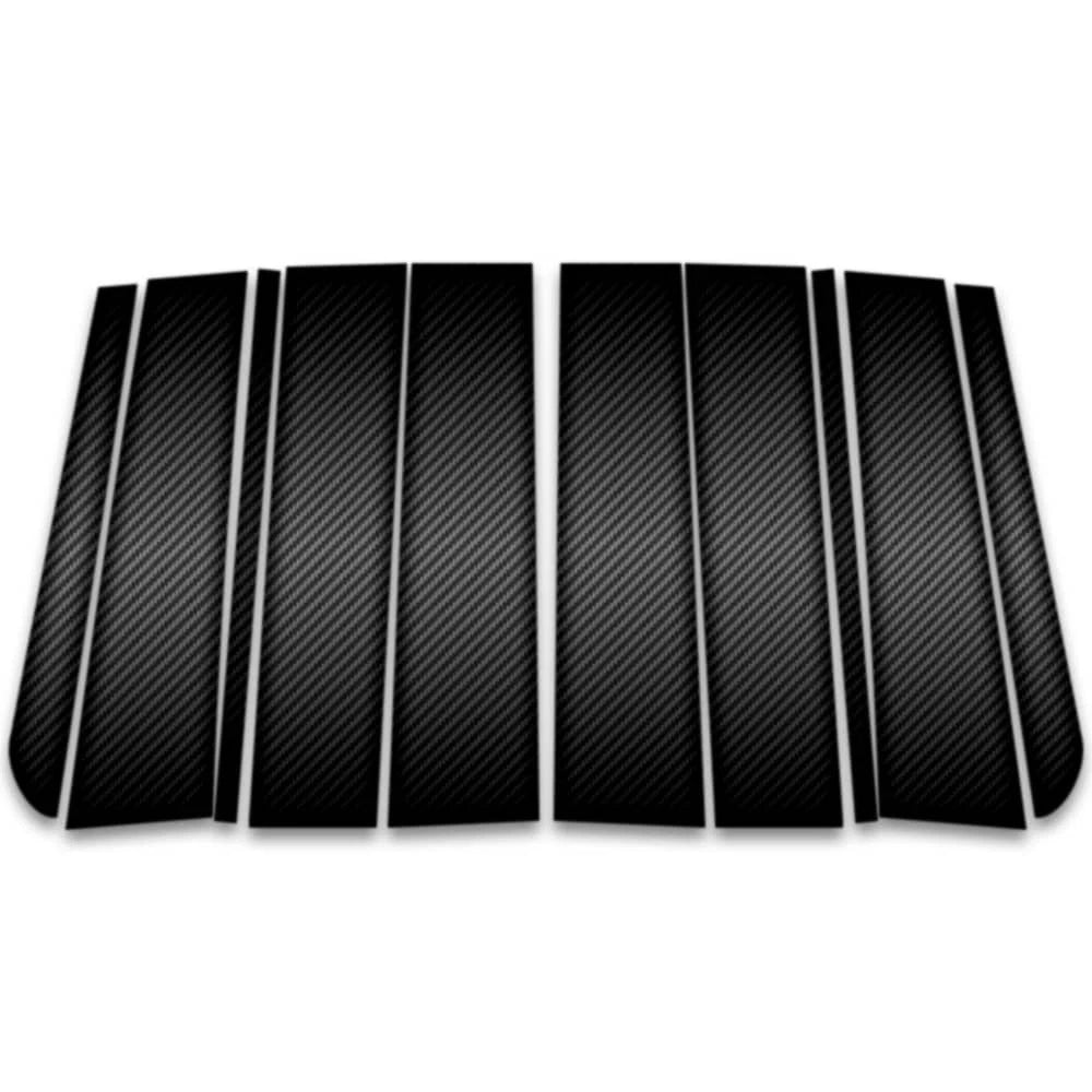 10pc Carbon Fiber Pillar Post Covers for Chevrolet Suburban (2021–2023)