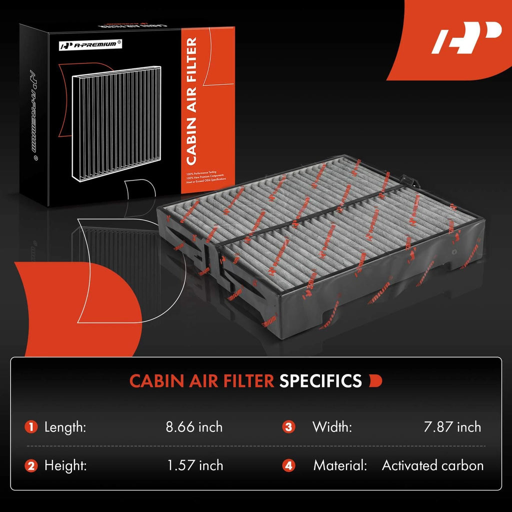 2X Activated Carbon Cabin Air Filter for Subaru Forester (2003-2008)