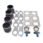 2 Sets Exhaust Manifold Kit for Mercruiser 330-370 V8 GM 454 502 CID (1981–2023)