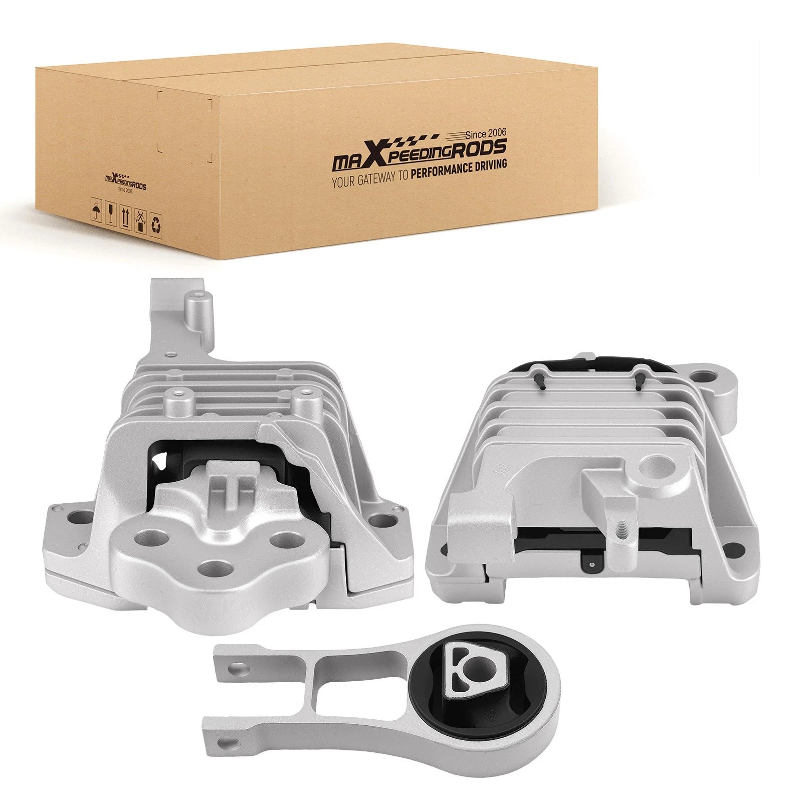 Engine Motor Mount Kit for Chrysler 200 (2015–2017) Jeep Cherokee (2014–2019) 3PCS